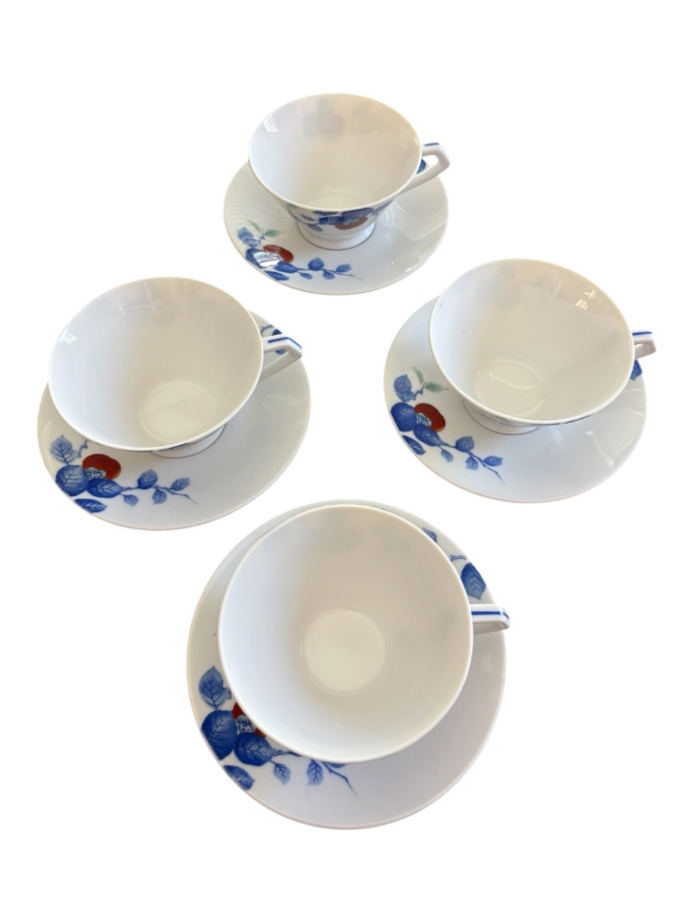 Vintage Noritake 1389 (Fruit) Cups & Saucers - Set of 4 - Picture 5 of 12